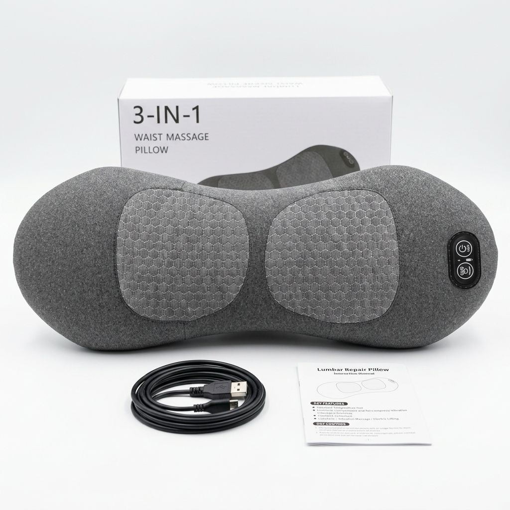 BackPulse® כרית מסאז׳ אורטופדית 3 ב-1