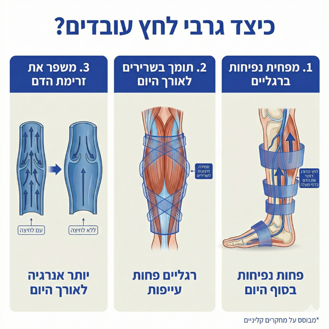 תרשים לחץ מדורג 20-30 mmHg
